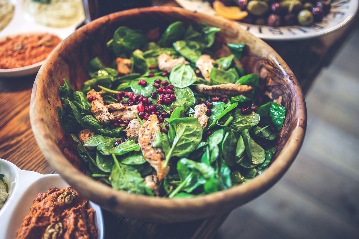 Spinach and chiken