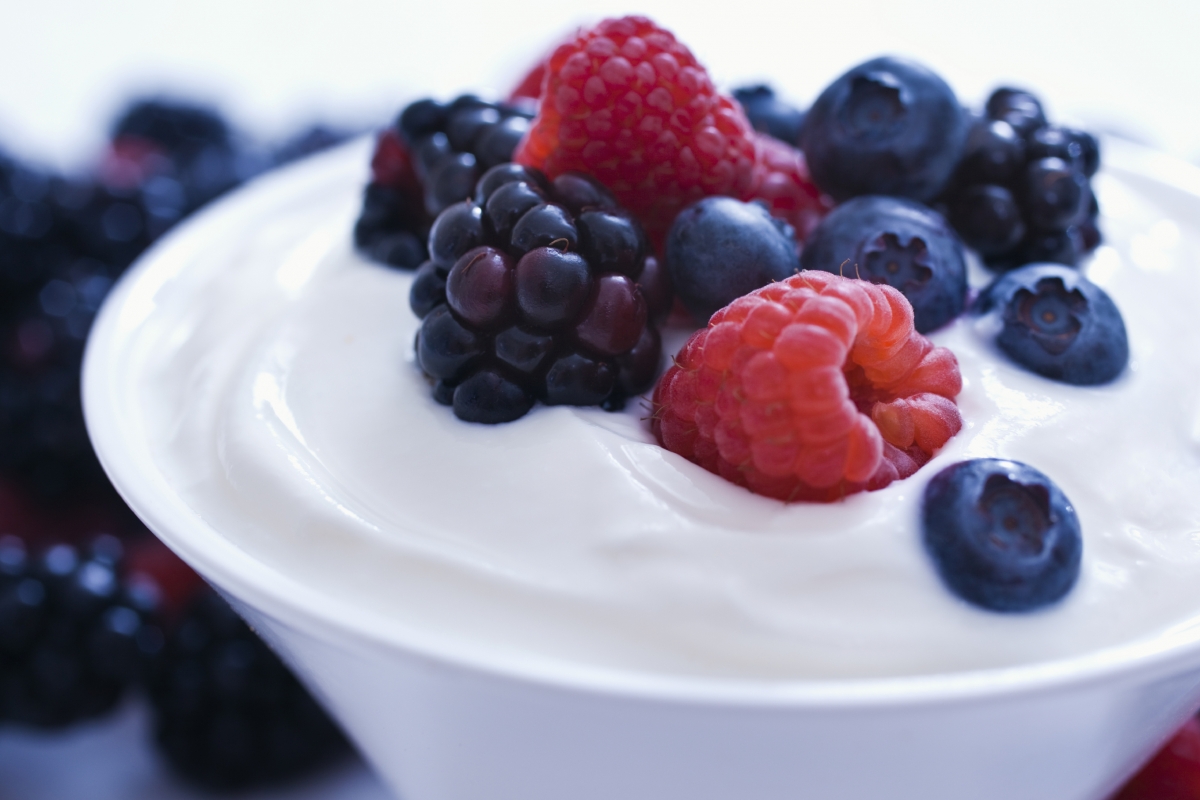 Yogurt with berries