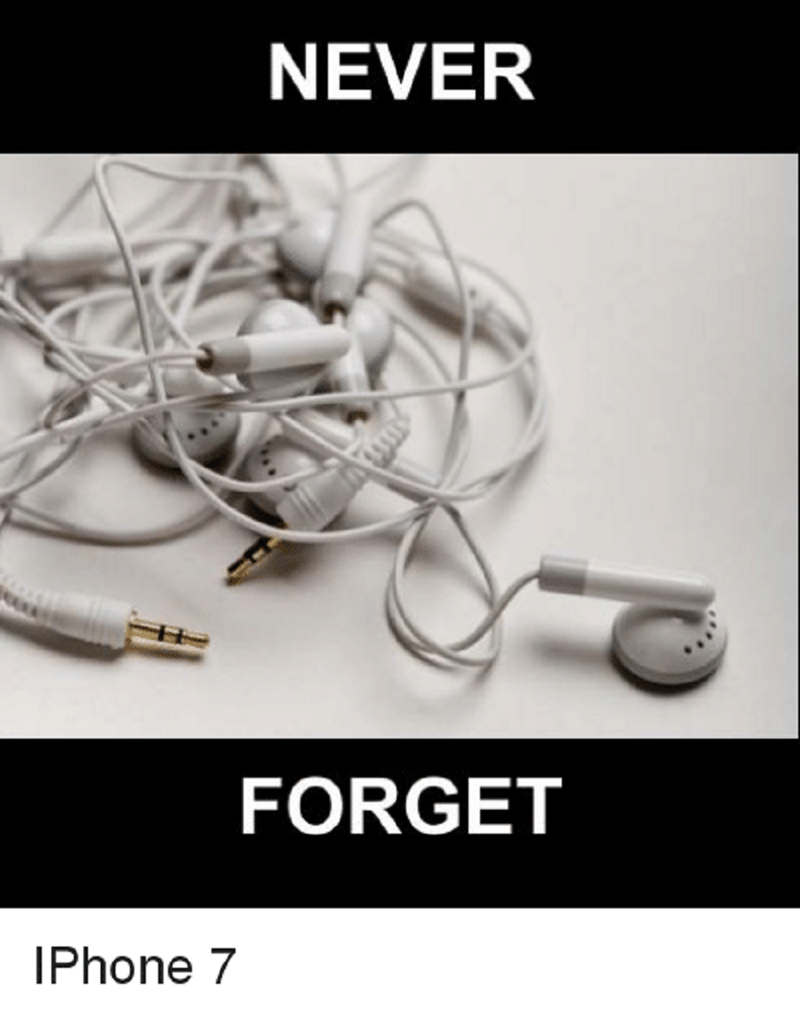 never forget headphones