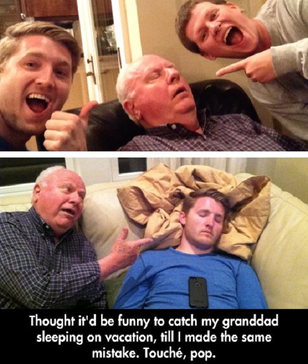 joking grandpa