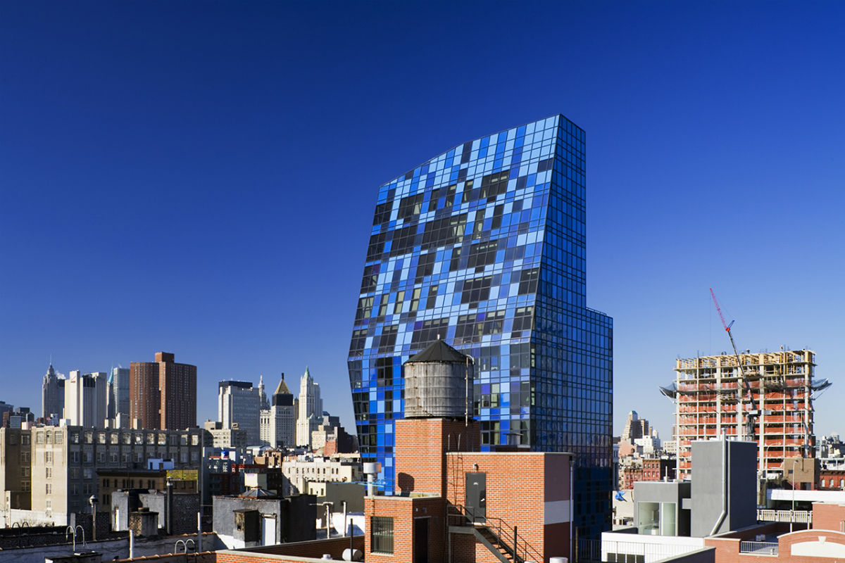 blue tower