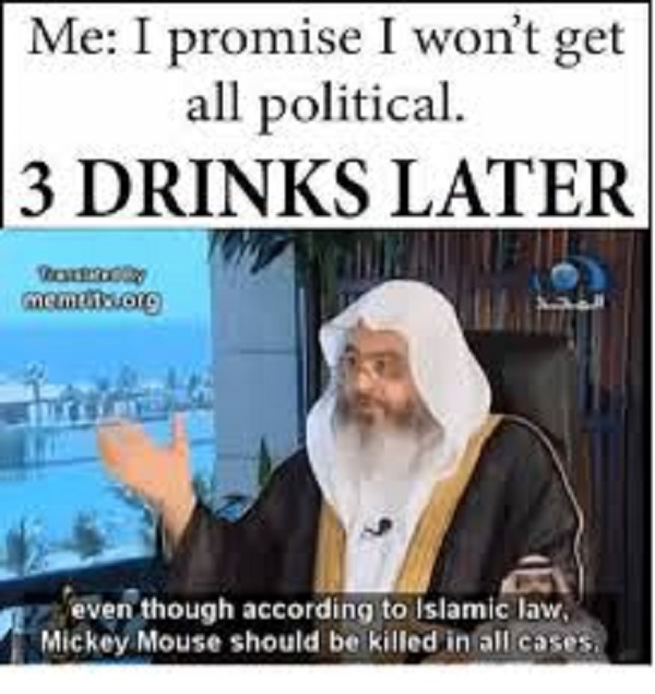 3 drinks later meme