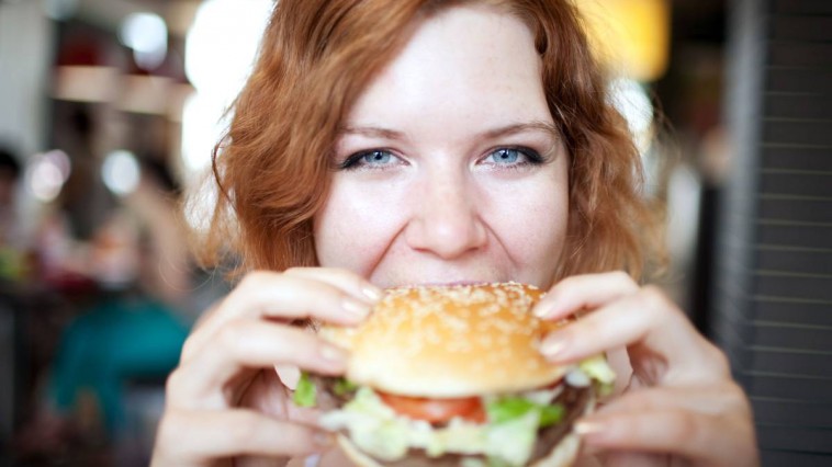 girl eating