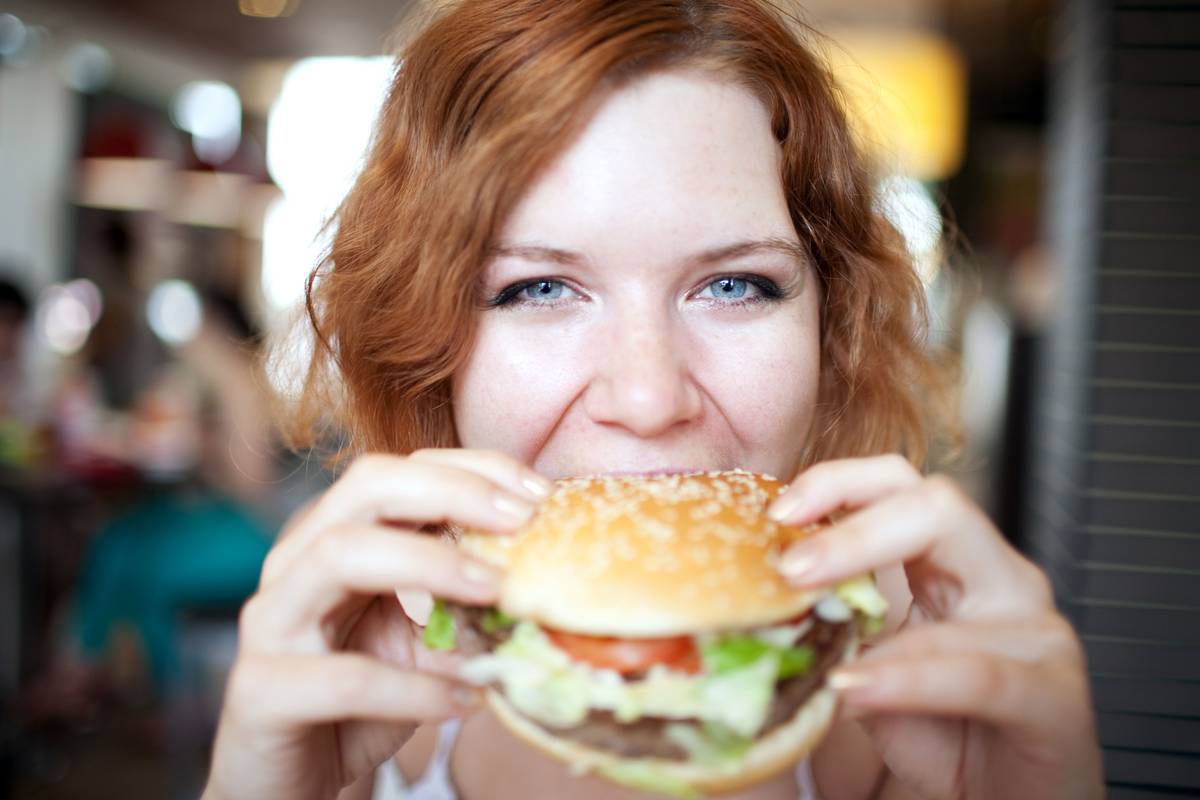 girl eating