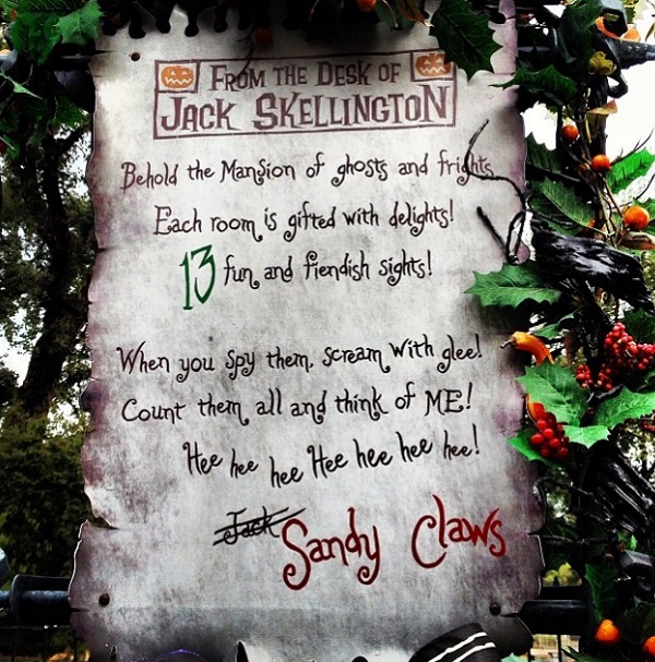 Image credit: The Haunted Mansion Instagram account.