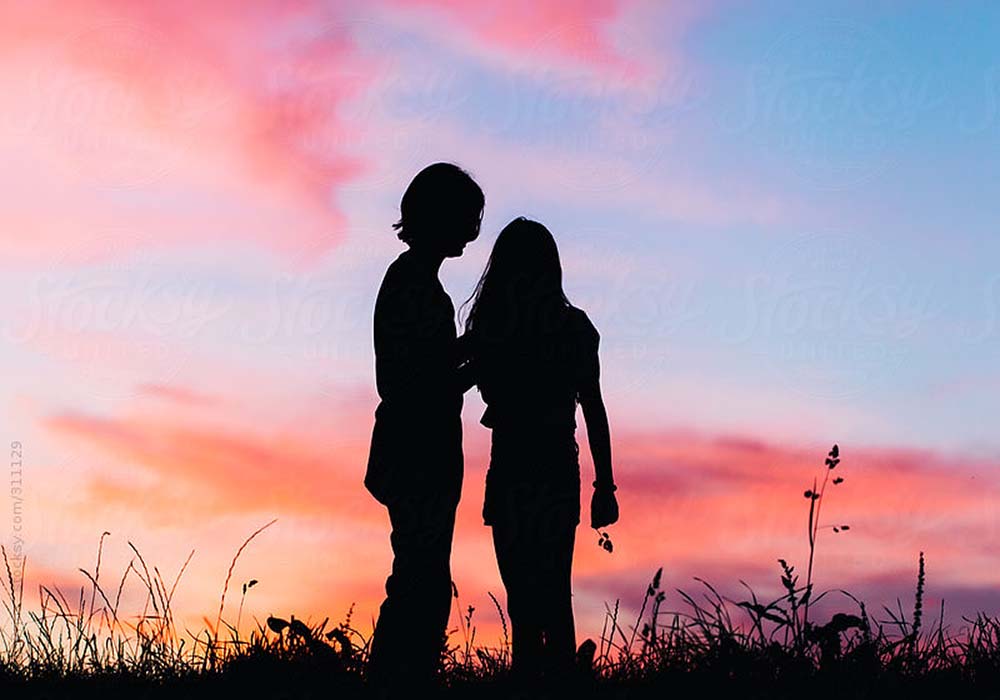 Girl standing next to