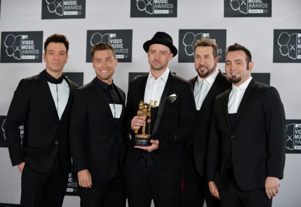 A reunited NSYNC at the MTV Video Music Awards August 25, 2013 at the Barclays Center in New York. Credits: STAN HONDA
