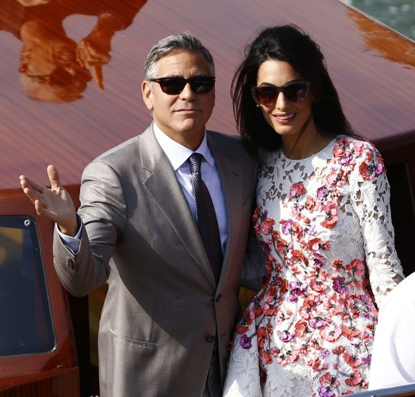 Hollywood heartthrob George Clooney and Lebanese-British lawyer Amal Alamuddin married in Venice on Saturday September 27, 2014 before partying the night away with their A-list friends in one of the most high-profile celebrity weddings in years. Credits: PIERRE TEYSSOT