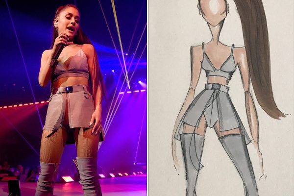 Ari rocking Bryan Hearns's Dangerous Woman Costume 