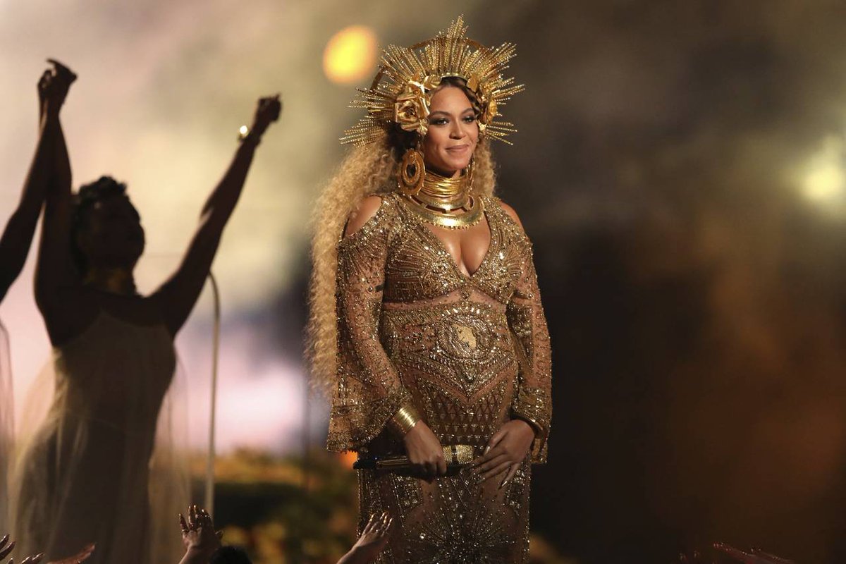 Beyoncé at The 2017 Grammys.