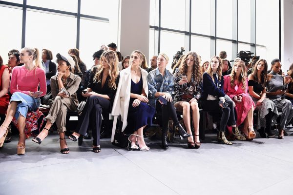 Front row at Michael Kors New York Fashion Week show