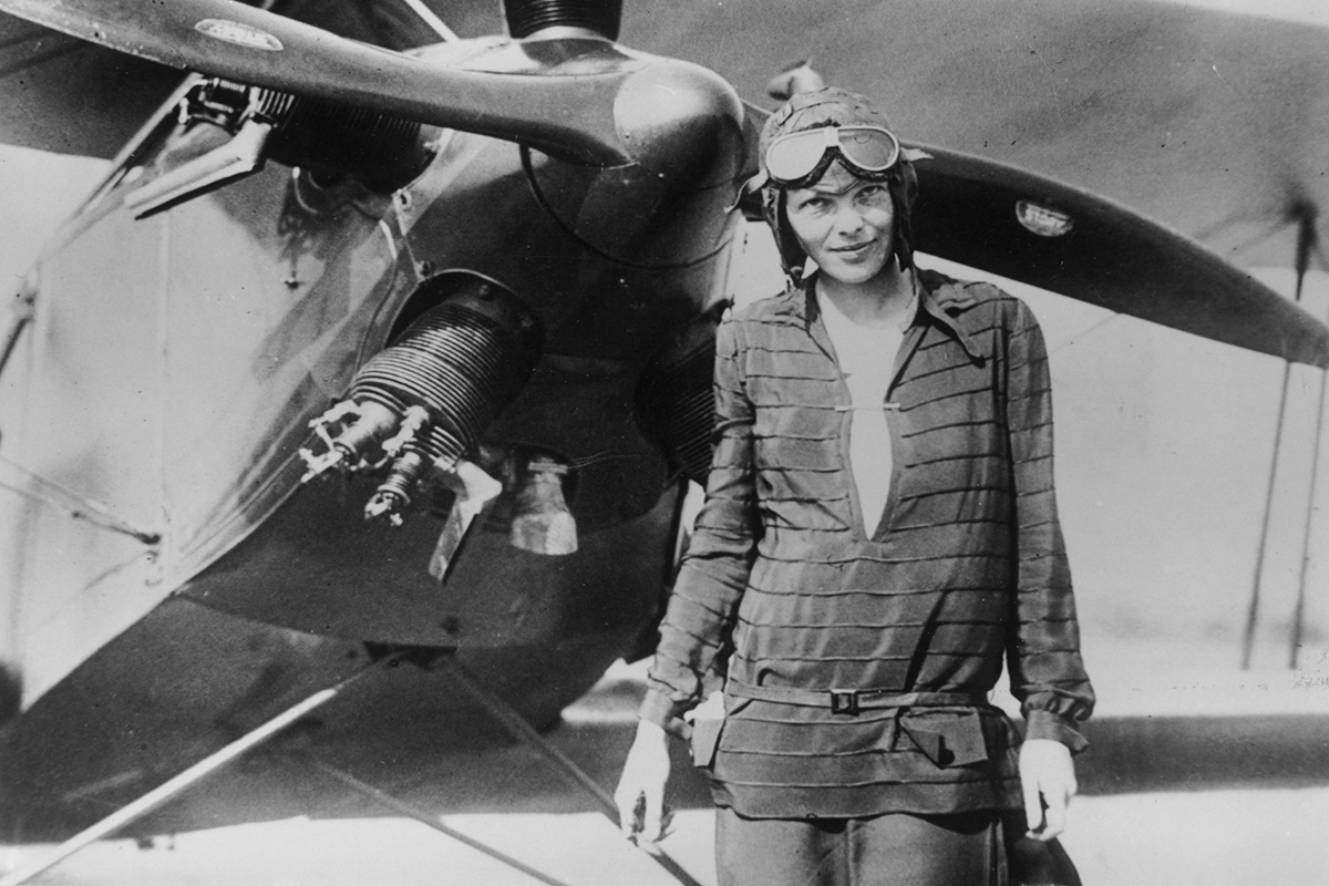 Amelia Earhart. Credits: Getty Images.