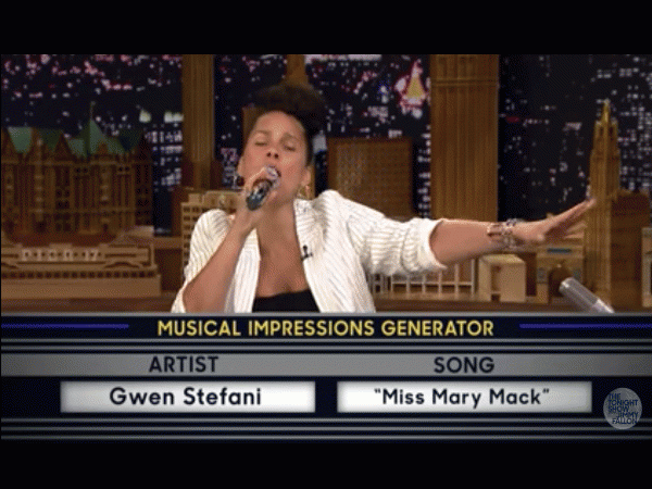 Alicia Keys at The Tonight Show Starring Jimmy Fallon
