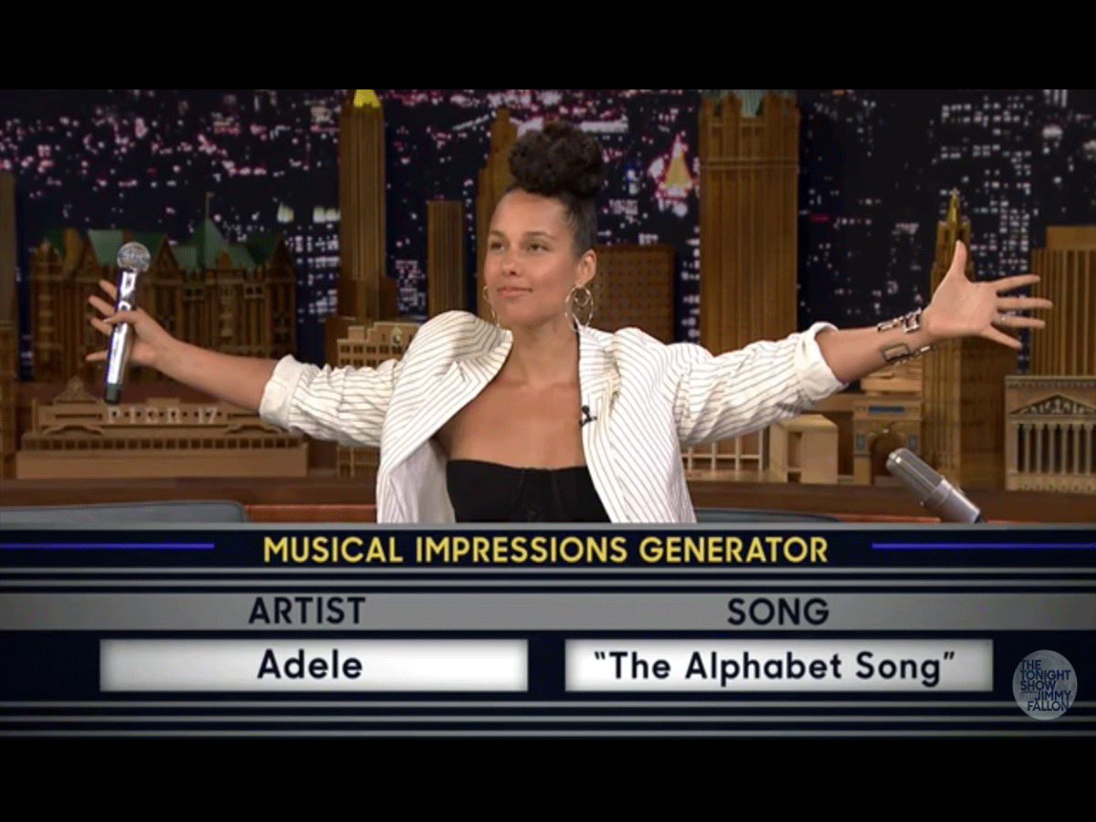 Alicia Keys at The Tonight Show Starring Jimmy Fallon