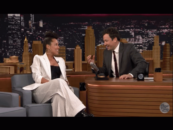 Alicia Keys at The Tonight Show Starring Jimmy Fallon