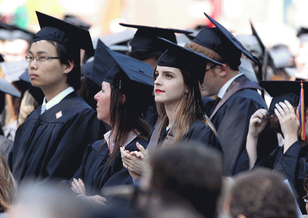 Emma Watson Graduates from Brown University.