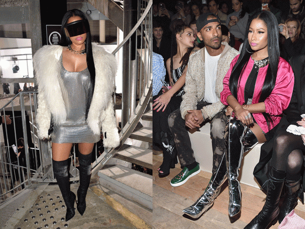 Nicki Minaj's outfits guided by Maher Jridi at the Paris Fashion Week