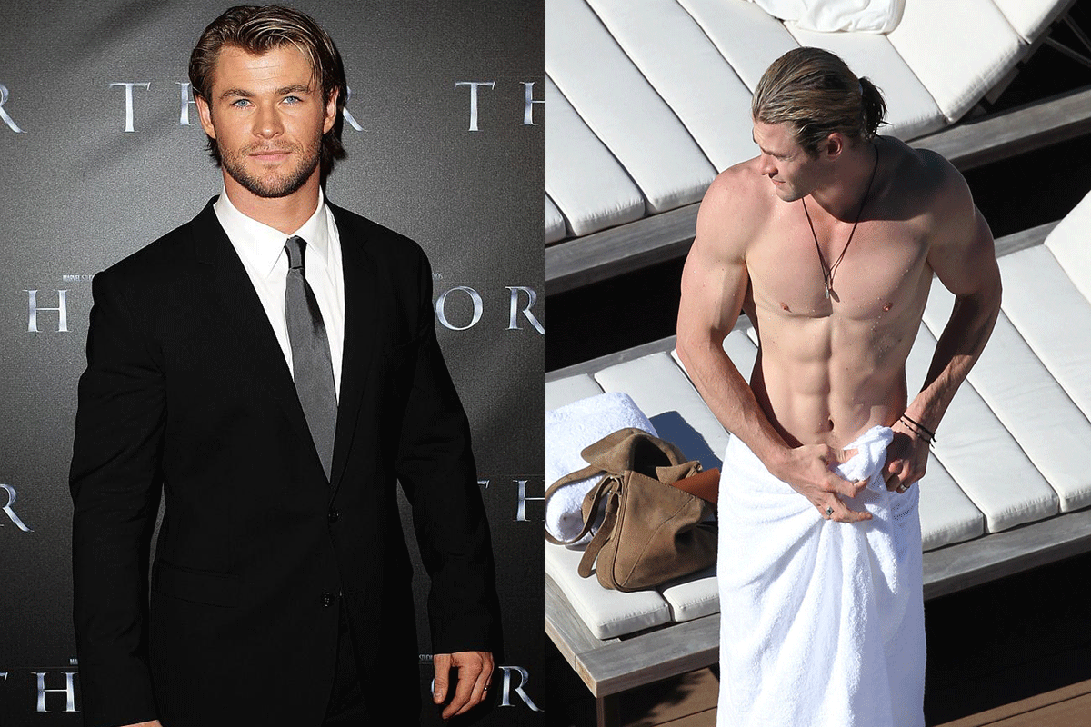 Chris Hemsworth's body transformation since he started playing Thor role.