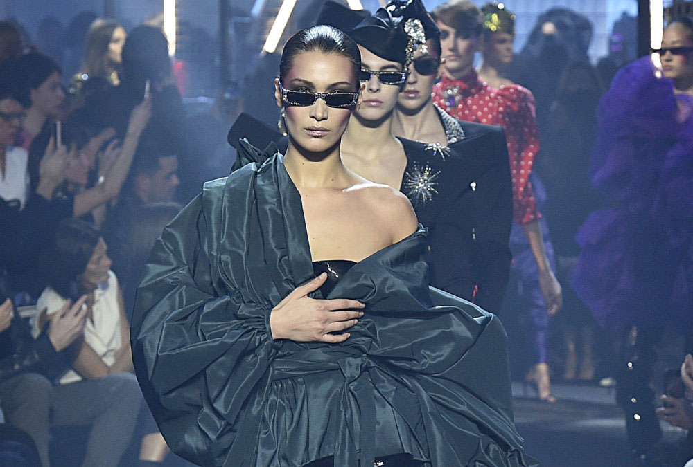 Bella Hadid Suffers Yet Another Wardrobe Malfunction On The Runway