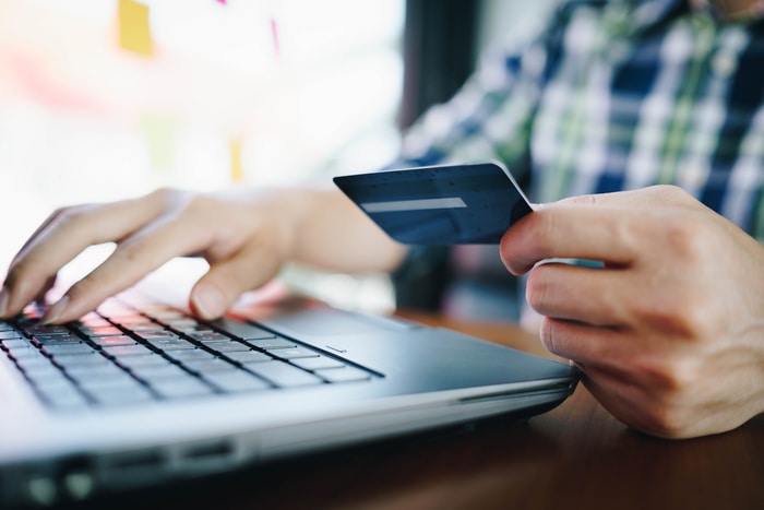 Man Buying Online