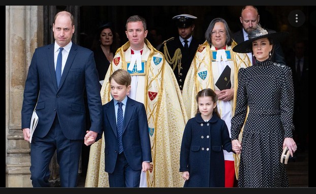 Prince William and Wife Kate Attend Easter Church in Windsor Castle